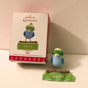 2017 Hallmark Keepsake Son  Winter Bird Christmas Ornament